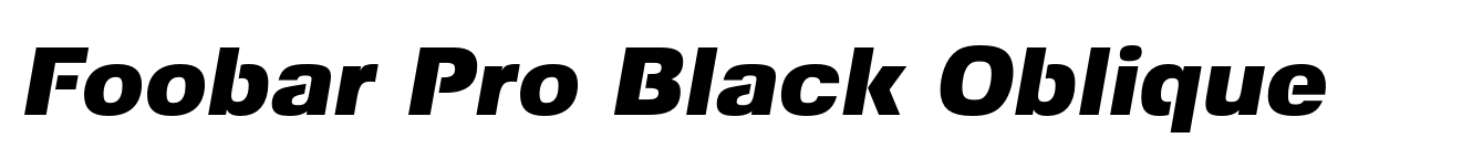 Foobar Pro Black Oblique image